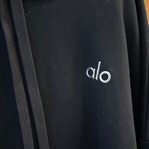 Alo Black Logo Mens Hoodie brand new
